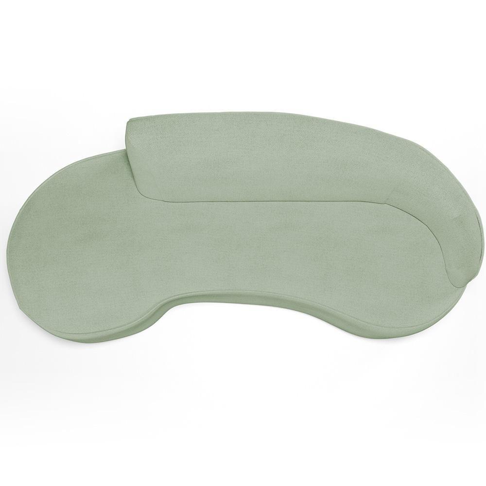 Sofá 4 Lugares Curvo Living Firenze Direito D02 Linho Verde 260cm D-477 - Lyam - 3