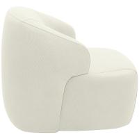 Poltrona Decorativa Fixa Orgânica Living Barolo L06 Veludo Bege - 2