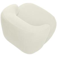 Poltrona Decorativa Fixa Orgânica Living Barolo L06 Veludo Bege