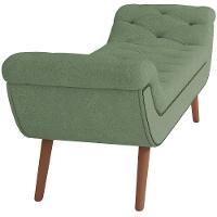 Kit Cabeceira Cama Box Casal 160cm Madrid Com Puff Recamier Santorini Bouclê Oliva - 5