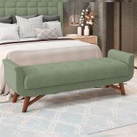 Kit Cabeceira Cama Box Paris 195cm Com Puff Recamier Itália P05 Bouclê Oliva - 7