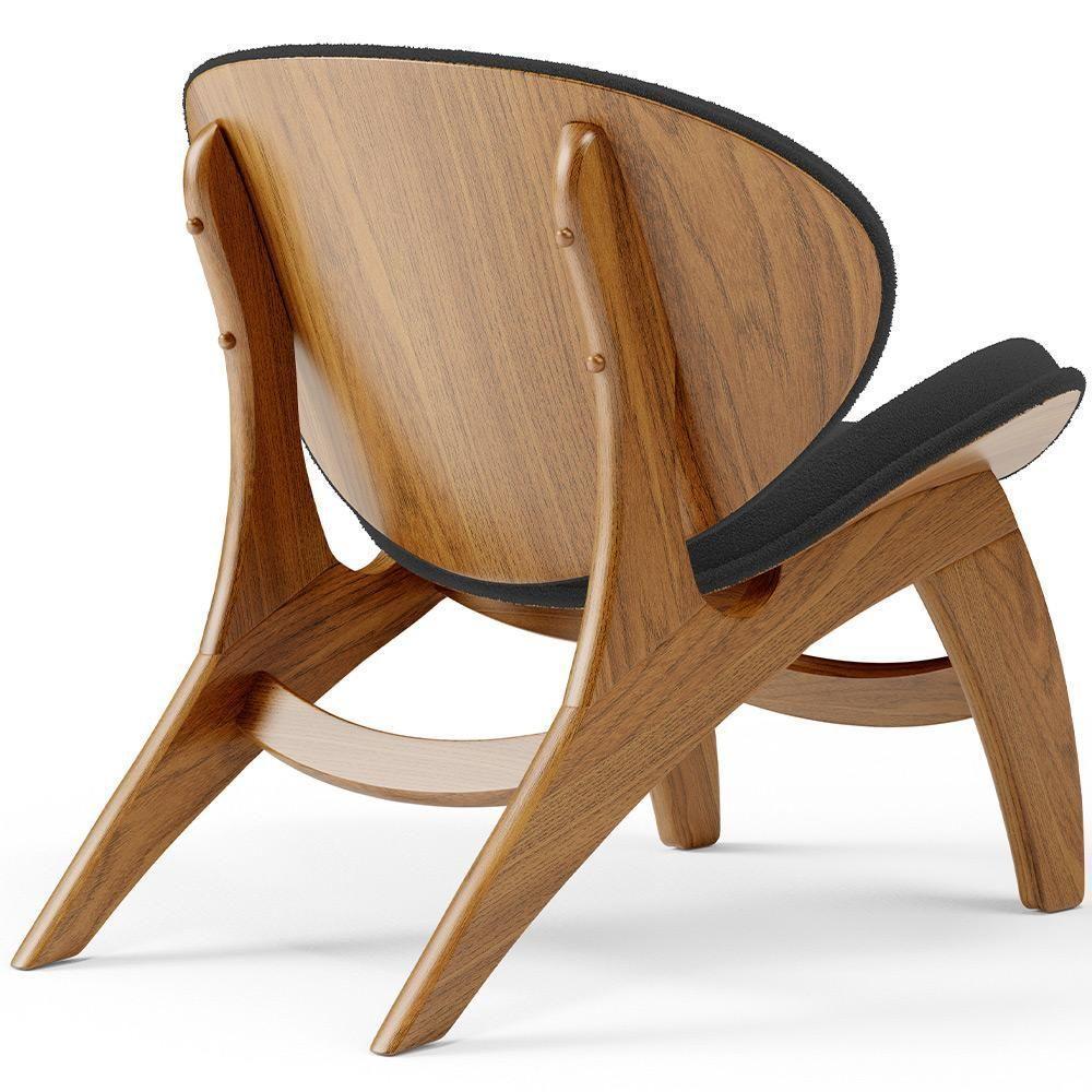 Kit 4 Poltronas Decorativa Orgânica Sala Living Kadosh L02 Bouclê Preto - 6