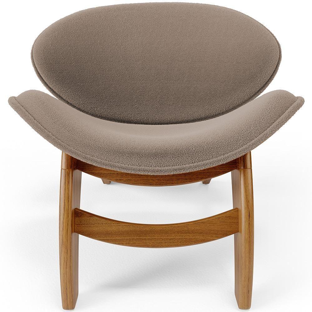 Poltrona Decorativa Orgânica Sala Living Kadosh L02 Bouclê Bege - 3