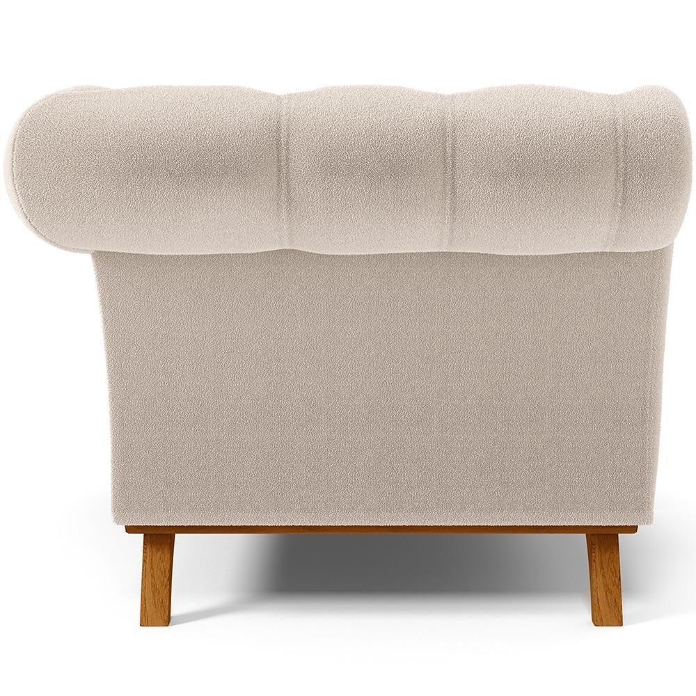 Sofá 2 Lugares Império 150cm D02 Bouclê Creme B-54 - 2