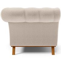 Sofá 2 Lugares Império 150cm D02 Bouclê Creme B-54 - 2