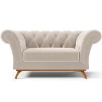 Sofá 2 Lugares Império 150cm D02 Bouclê Creme B-54 - 5