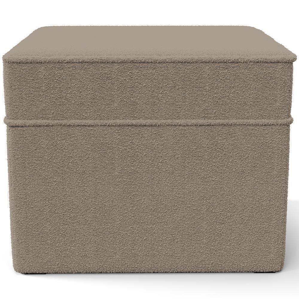 Poltrona De Amamentação Com Balanço E Puff Mavie L02 Bouclê Bege - 6