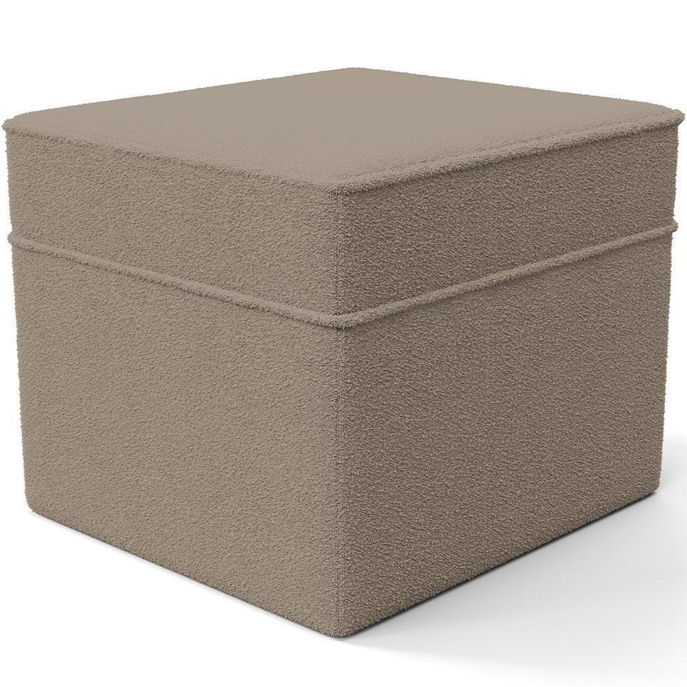 Poltrona De Amamentação Com Balanço E Puff Mavie L02 Bouclê Bege - 7