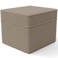 Poltrona De Amamentação Com Balanço E Puff Mavie L02 Bouclê Bege - 7