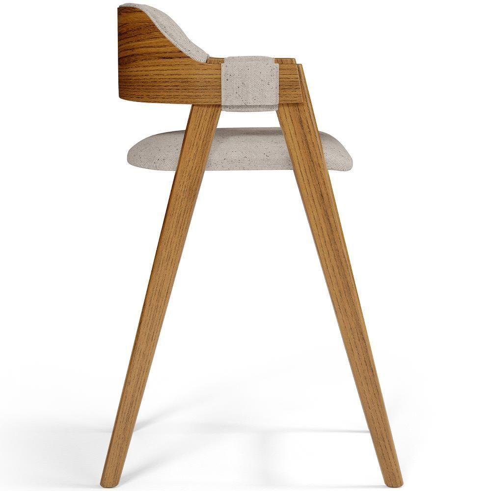 Kit 02 Banquetas Altas Suran L02 Linho Cru - 2