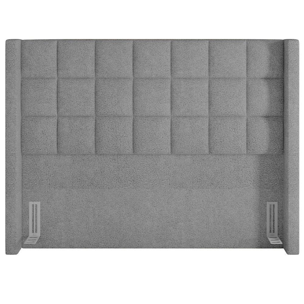 Cabeceira Cama Box Casal 140cm P05 Paris Bouclê Cinza - 4