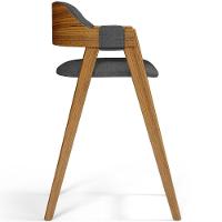 Kit 06 Banquetas Altas Suran L02 Linho Cinza Escuro - 2