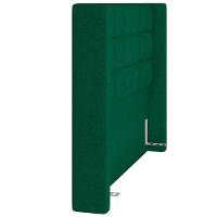 Kit Cabeceira Cama Box Paris 195cm Com Puff Recamier Itália P05 Bouclê Verde - 2