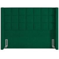 Kit Cabeceira Cama Box Paris 195cm Com Puff Recamier Itália P05 Bouclê Verde - 6
