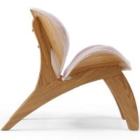 Kit 4 Poltronas Decorativa Orgânica Sala Living Kadosh L02 Bouclê Rosê - 5