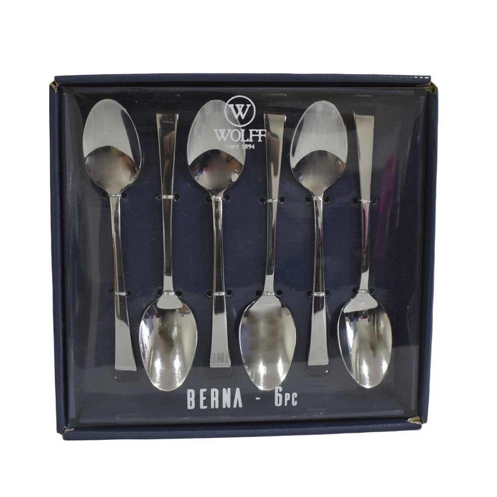 Conjunto 6 Colheres Para Chá Berna 14cm Aço Inox Wolff - 3