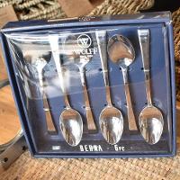 Conjunto 6 Colheres Para Chá Berna 14cm Aço Inox Wolff - 6