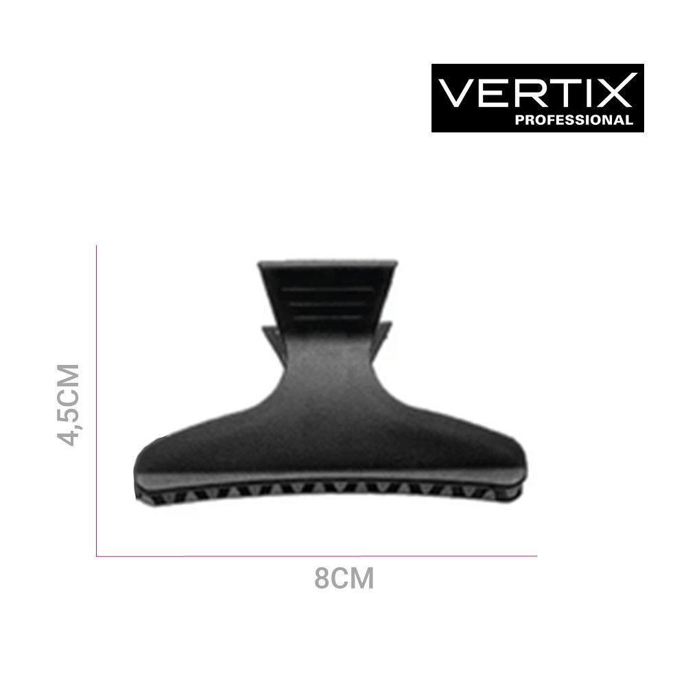 Kit 6 Piranhas De Cabelo Profissional Prender Separar Mechas 80mm Vertix - 3