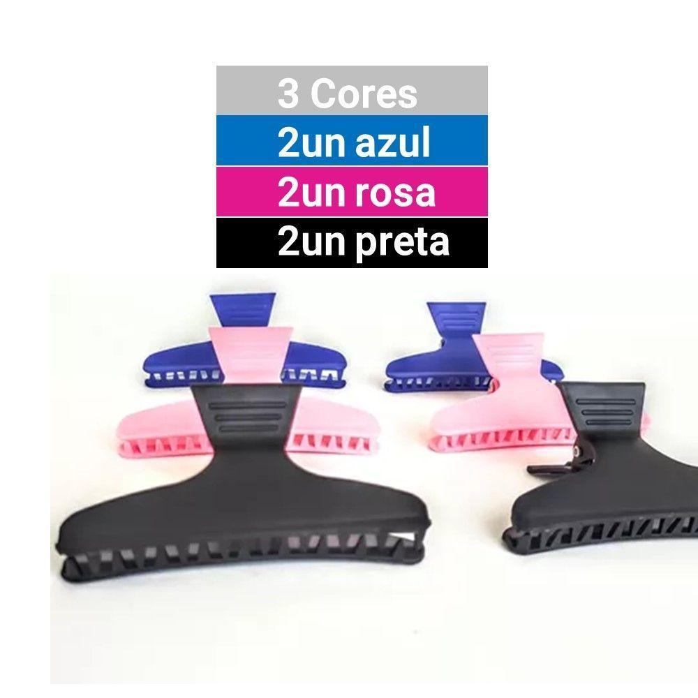 Kit 6 Piranhas De Cabelo Profissional Prender Separar Mechas 80mm Vertix - 5