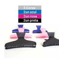 Kit 6 Piranhas De Cabelo Profissional Prender Separar Mechas 80mm Vertix - 5