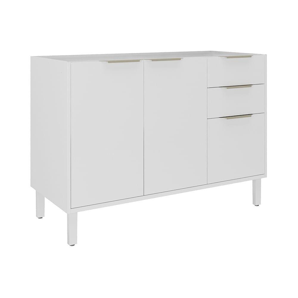 Balcão Itatiaia Branco Renova Sem Tampo Com 3 Portas E 2 Gavetas - 1