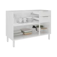 Balcão Itatiaia Branco Renova Sem Tampo Com 3 Portas E 2 Gavetas - 2