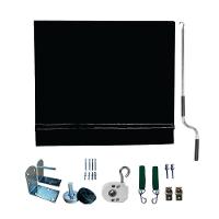 Toldo Cortina Preto - 2,00m X 1,80m - Kit Completo - 1