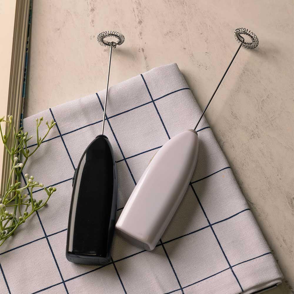 Mini Mixer Elétrico Para Bebidas Inox E Plástico Branco Lyor - 2