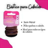 Elástico Para Cabelo Basics Sem Metal 15mm Ricca 10un - 3