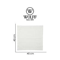 Guardanapo Off-white Ponto Ajour Algodão Luxo 40x40cm Wolff