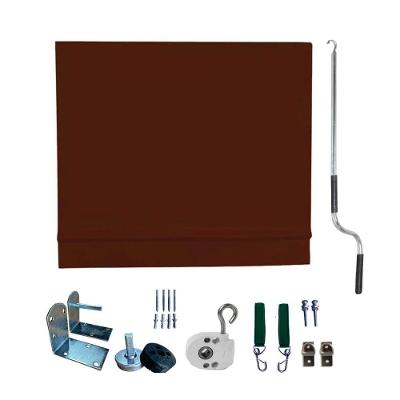 Toldo Cortina Marrom - 3,90m X 1,60m - Kit Completo