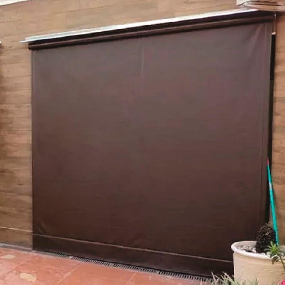 Toldo Cortina Marrom - 2,60m X 1,60m - Kit Completo - 4