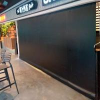 Toldo Cortina Preto - 3,40m X 2,30m - Kit Completo - 4