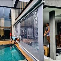 Toldo Cortina Cinza C/ Visor - 3,80m X 2,40m - Kit Completo - 5