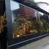 Toldo Cortina Preto C/ Visor - 1,90m X 3,10m - Kit Completo - 4