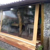 Toldo Cortina Ocre C/ Visor - 3,20m X 2,40m - Kit Completo - 3