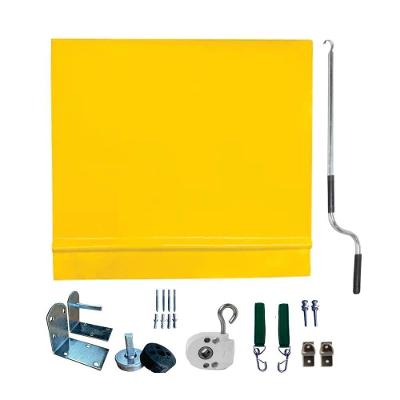 Toldo Cortina Amarelo - 3,90m X 3,20m - Kit Completo