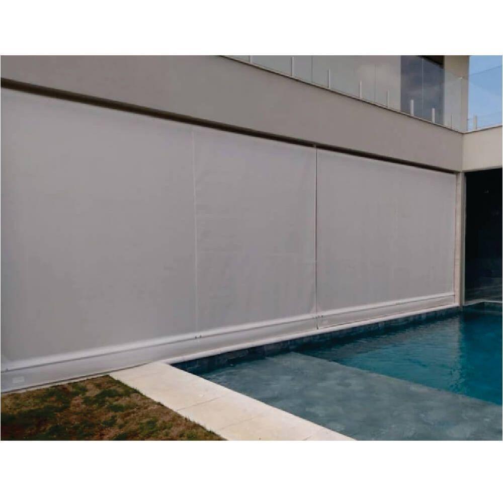Toldo Cortina Cinza - 2,10m X 2,10m - Kit Completo - 3