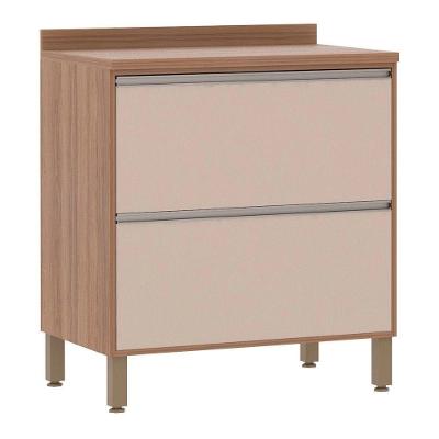 Balcão Cozinha 80 Cm 2 Gavetões Connect Lari Luciane Móveis