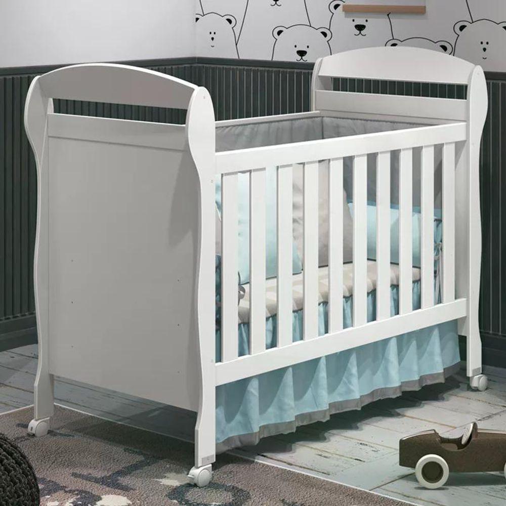 Berço Mini Cama Danny Branco Fosco - Reller Móveis Branco Fosco - 3