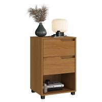 Mesa De Cabeceira 45cm Com 2 Gavetas Multimóveis Cr35244 Nature - 3