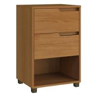 Mesa De Cabeceira 45cm Com 2 Gavetas Multimóveis Cr35244 Nature