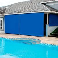 Toldo Cortina Azul - 1,80m X 2,00m - Kit Completo - 4