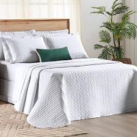 Cobre Leito Queen Verity 200 Fios Bordado 3 Peças - Branco - 1