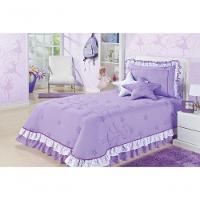 Kit Cobre Leito Com Almofadas Bailarina Solteiro 4 Peças - Lilás - 1