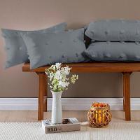 Almofadas Cheias Poppy 60cm X 30cm 04 Peças - Cinza - 1