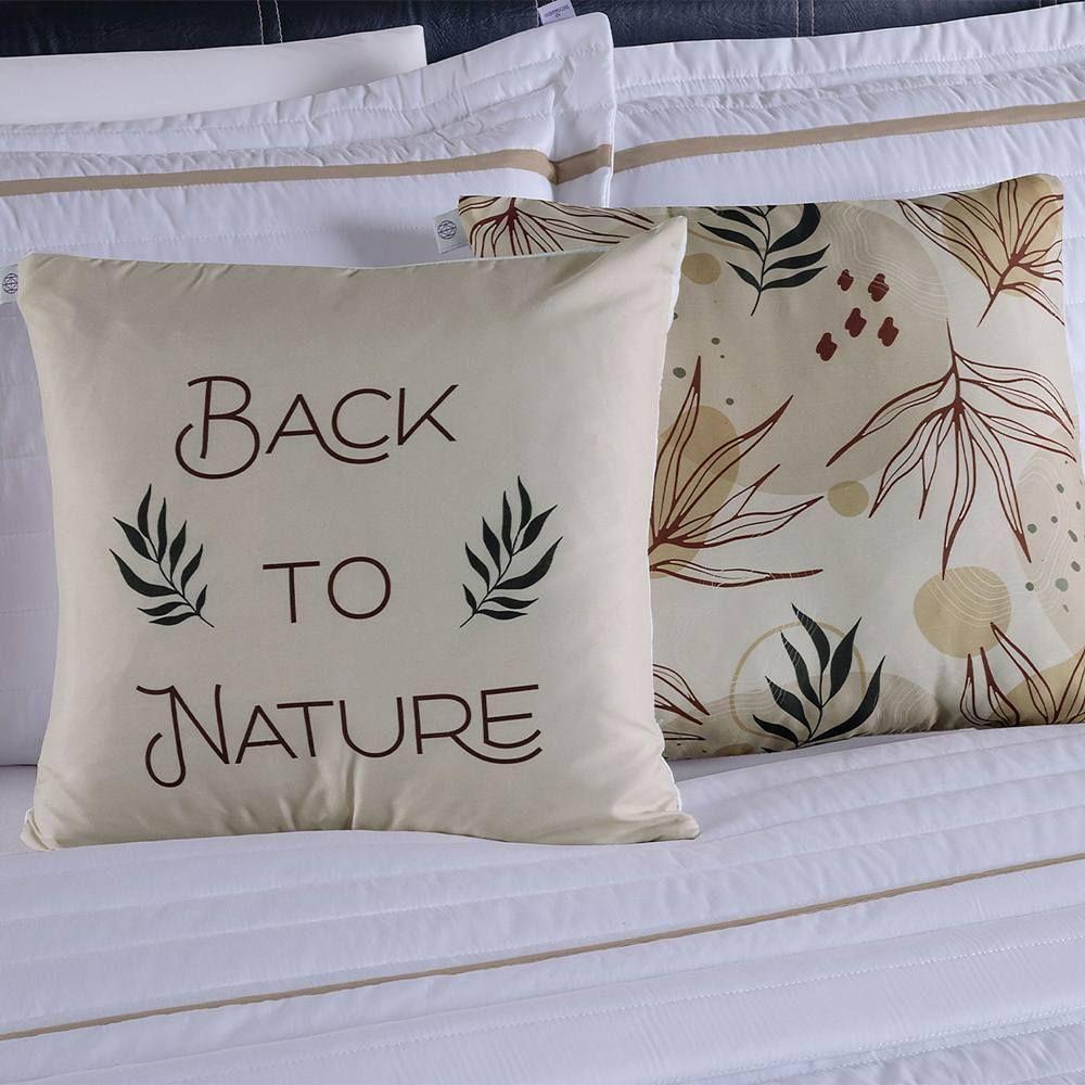 Cobre Leito Solteiro Inove Dupla Face 200 Fios 4 Peças - Nature - 2