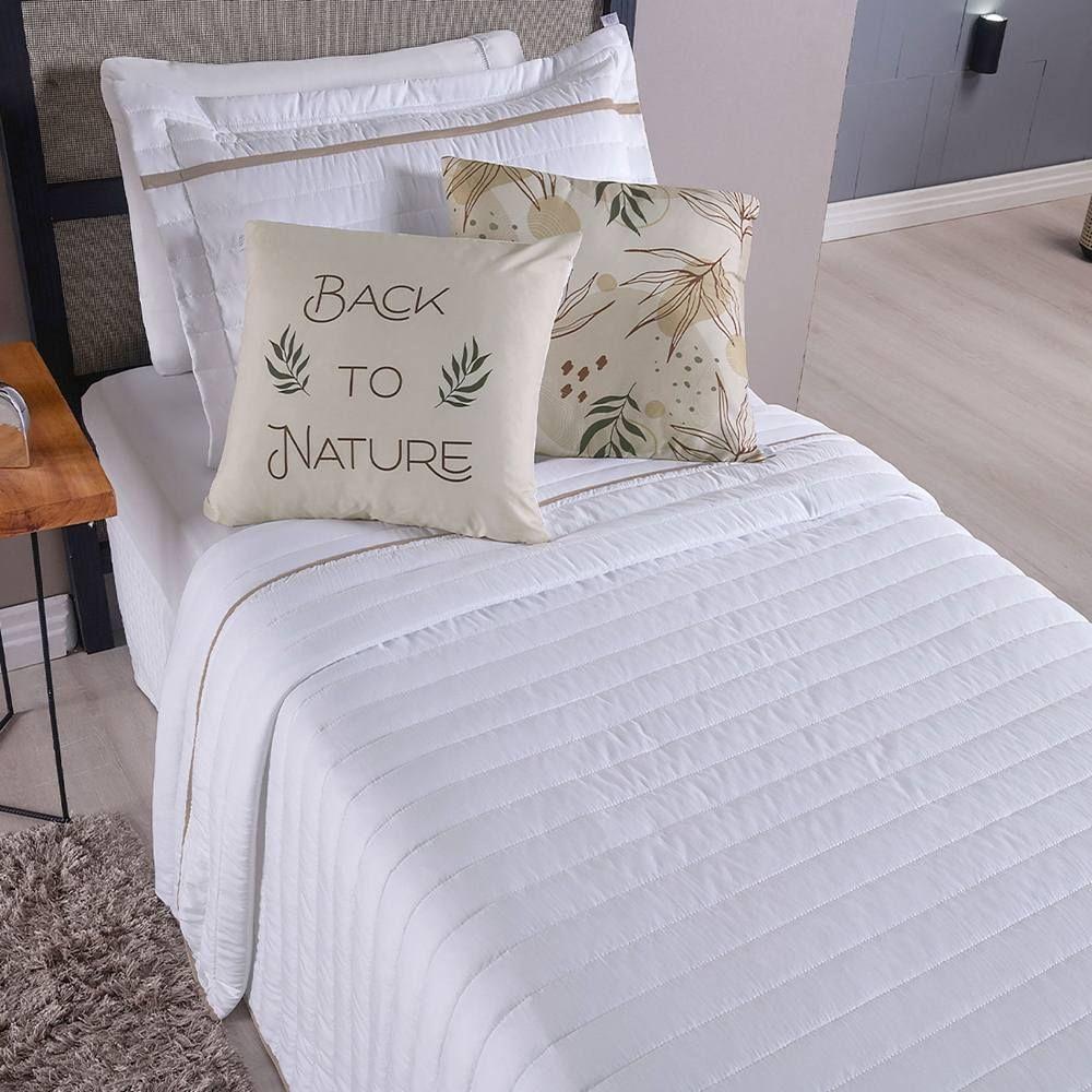 Cobre Leito Solteiro Inove Dupla Face 200 Fios 4 Peças - Nature - 3