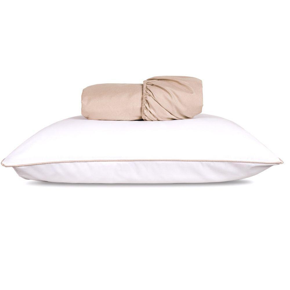 Jogo De Lençol Solteiro Linea Percal 200 Fios 2 Peças - Bege - 2