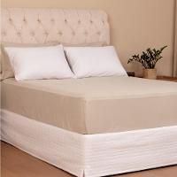 Jogo De Lençol Queen Linea Percal 200 Fios 3 Peças - Bege - 3